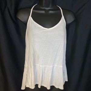 Women's M Hollister White Racerback Tank Top!
